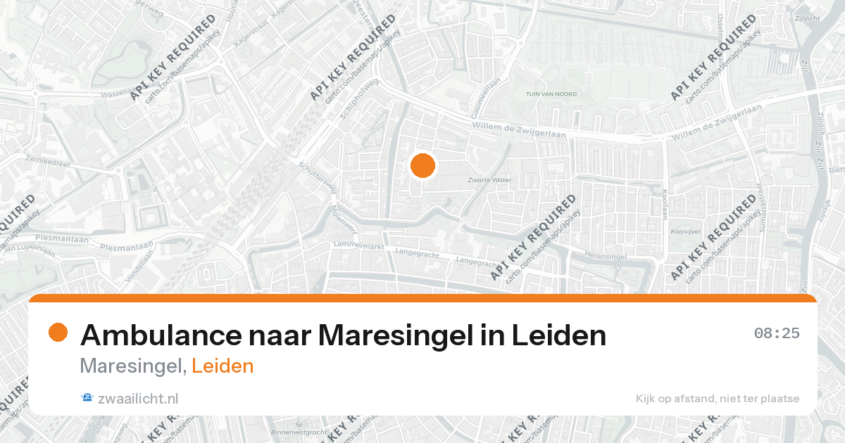 Ambulance naar Maresingel in Leiden — 26 feb 2026