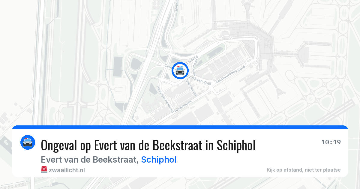 Ongeval op Evert van de Beekstraat in Schiphol — 25 jun 2026