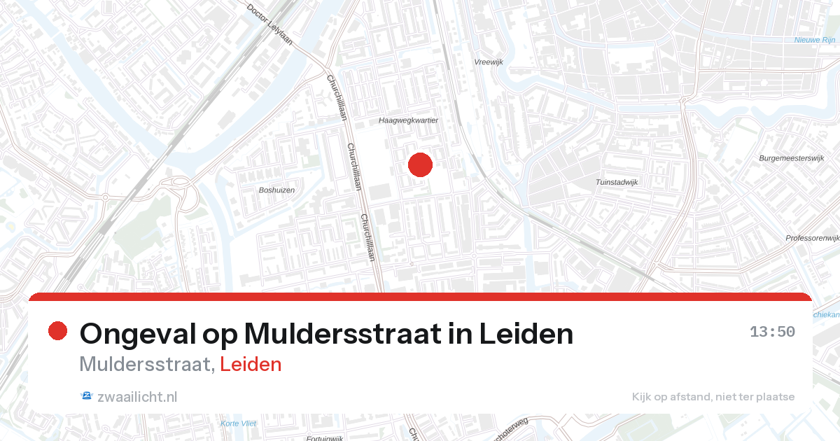 Ongeval op Muldersstraat in Leiden — 6 feb 2026
