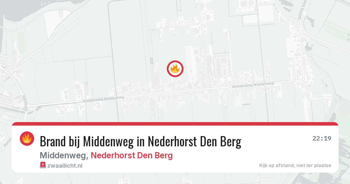 Brand bij Middenweg in Nederhorst Den Berg — 6 mei 2026