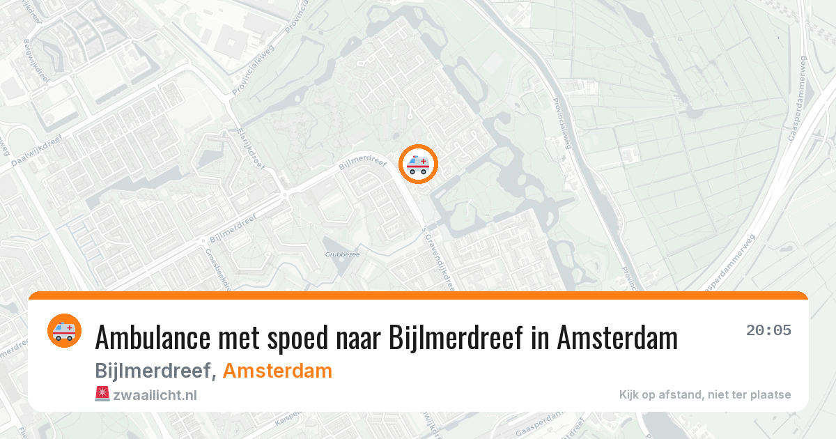 Ambulance met spoed naar Bijlmerdreef in Amsterdam — 8 feb 2026
