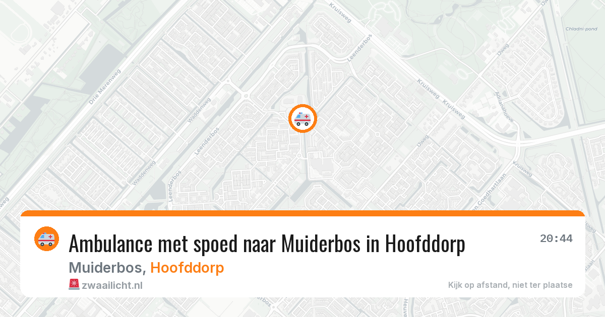 Ambulance met spoed naar Muiderbos in Hoofddorp — 24 jan 2026
