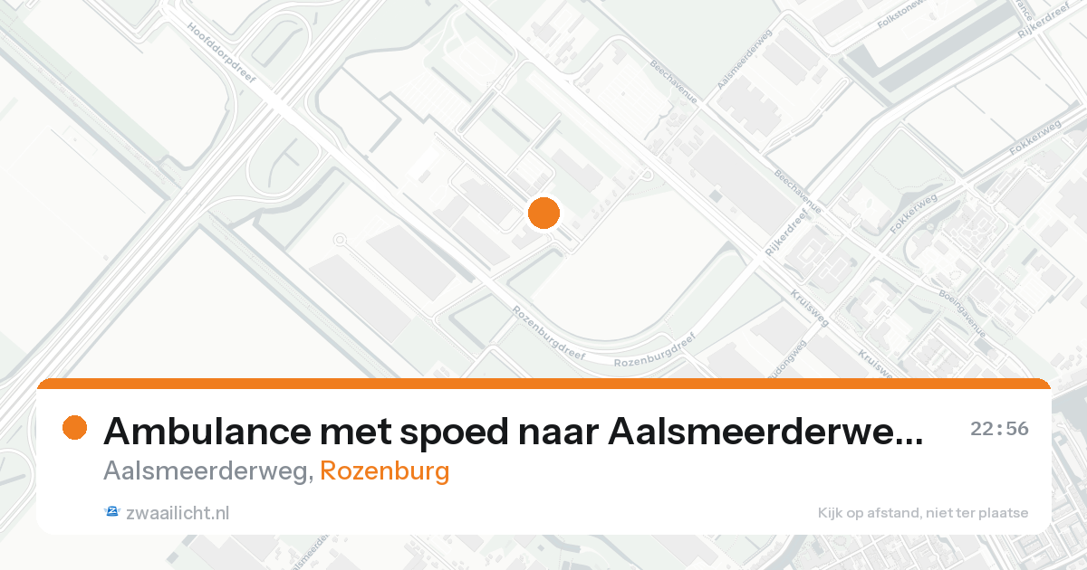 Ambulance met spoed naar Aalsmeerderweg in Rozenburg — 16 aug 2026