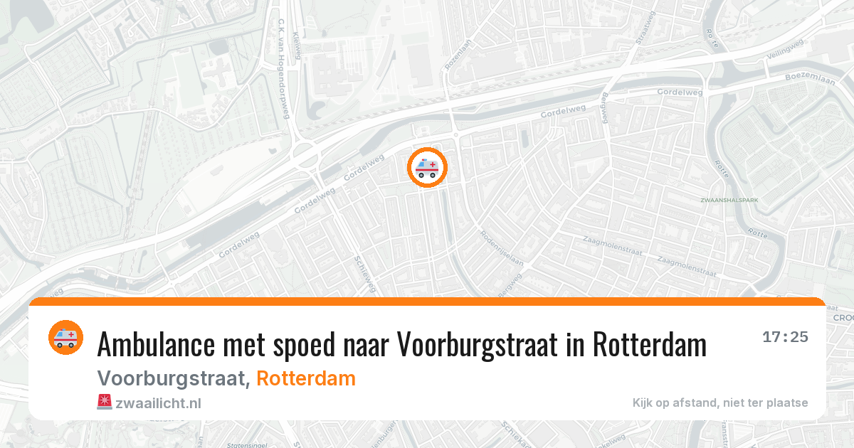 Ambulance met spoed naar Voorburgstraat in Rotterdam — 13 jun 2026