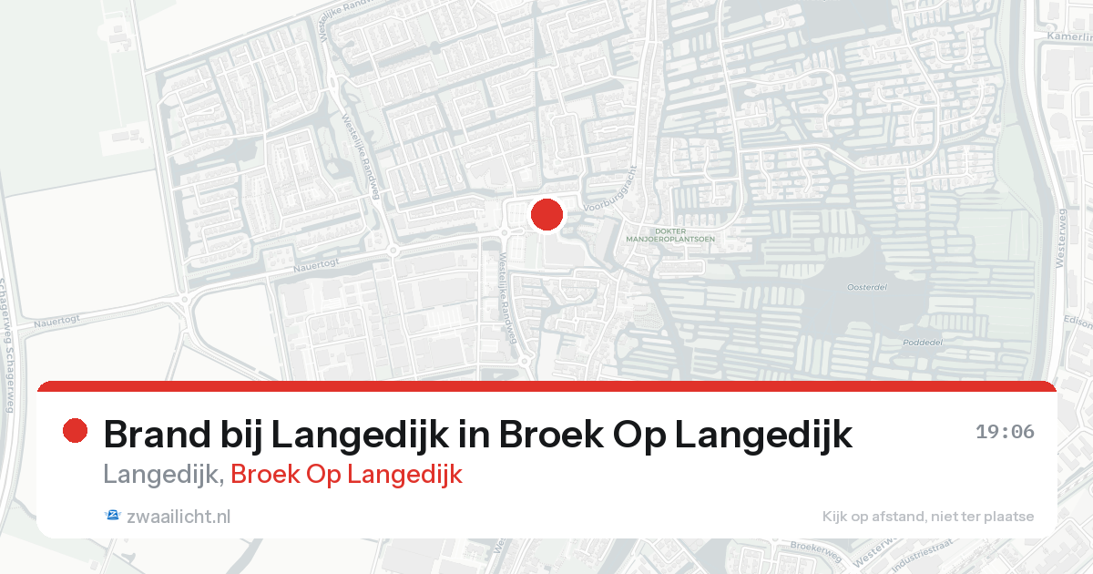 Brand bij Langedijk in Broek Op Langedijk — 25 aug 2026
