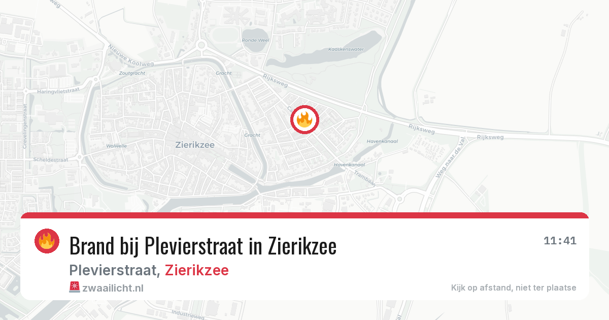 Brand bij Plevierstraat in Zierikzee — 11 aug 2026