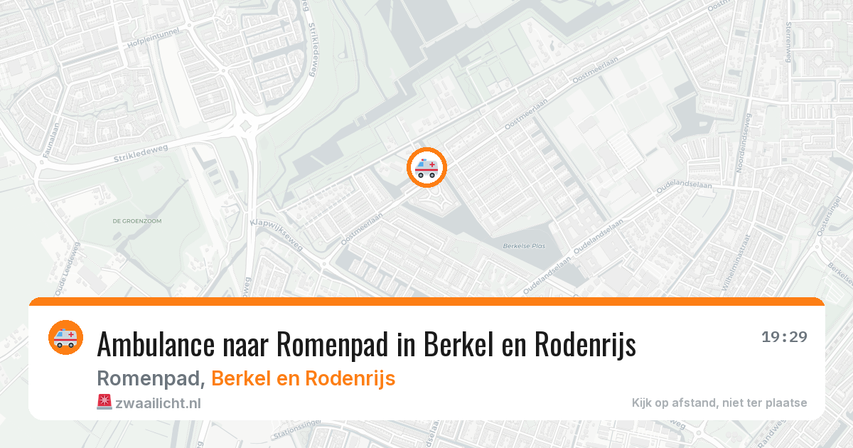 Ambulance naar Romenpad in Berkel en Rodenrijs — 31 mei 2026