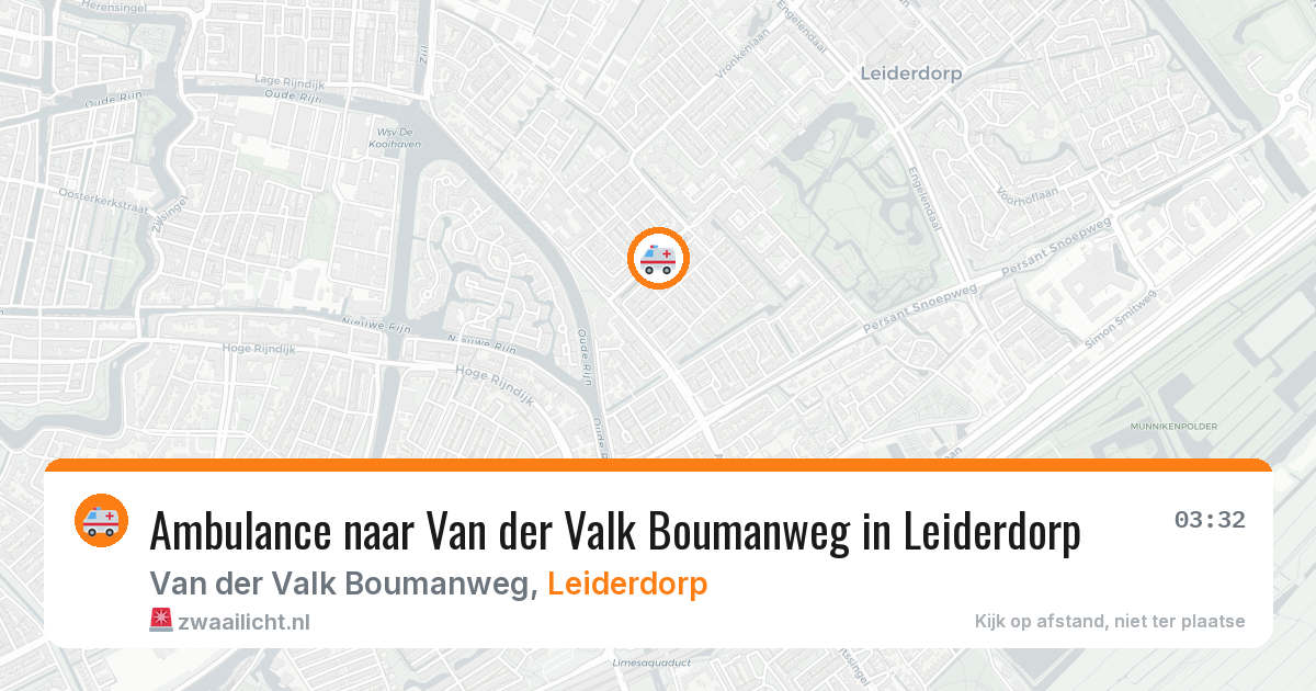 Ambulance naar Van der Valk Boumanweg in Leiderdorp — 18 jan 2026