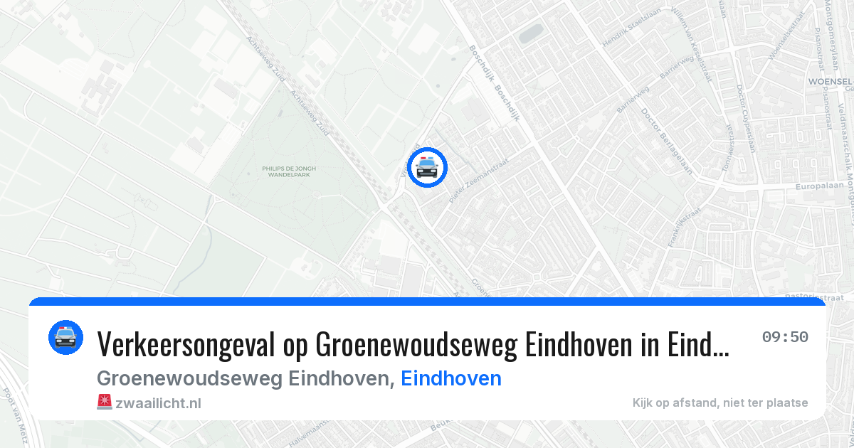 Verkeersongeval op Groenewoudseweg Eindhoven in Eindhoven — 17 feb 2026