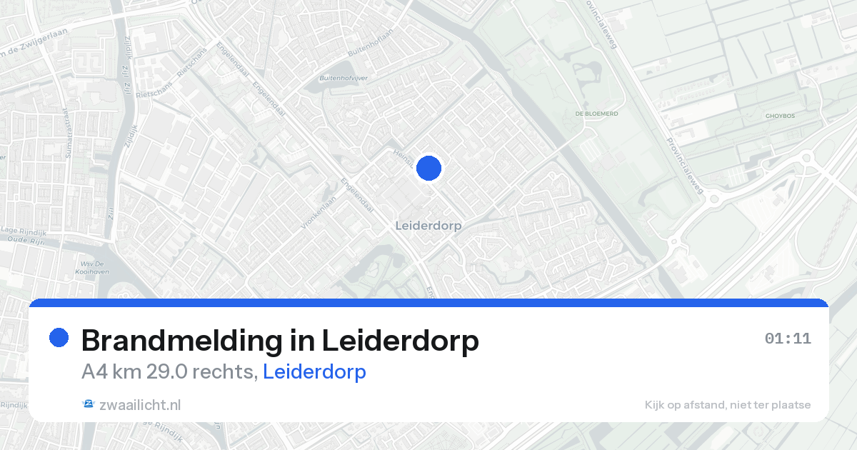 Brandmelding in Leiderdorp — 15 mei 2026