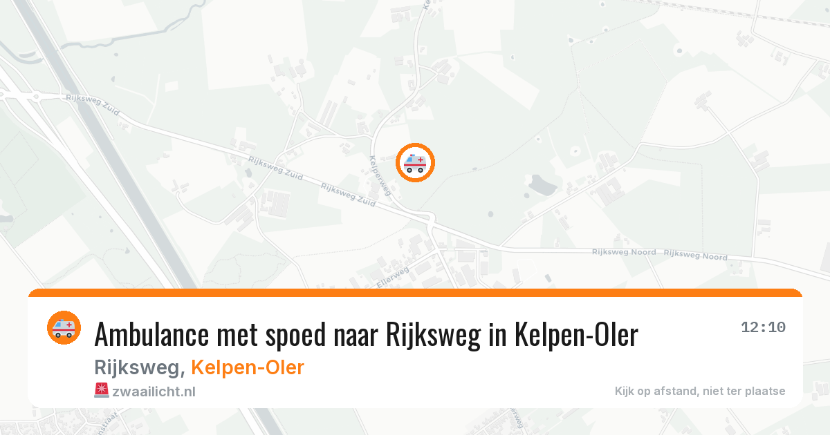 Ambulance met spoed naar Rijksweg in Kelpen-Oler — 27 mei 2026