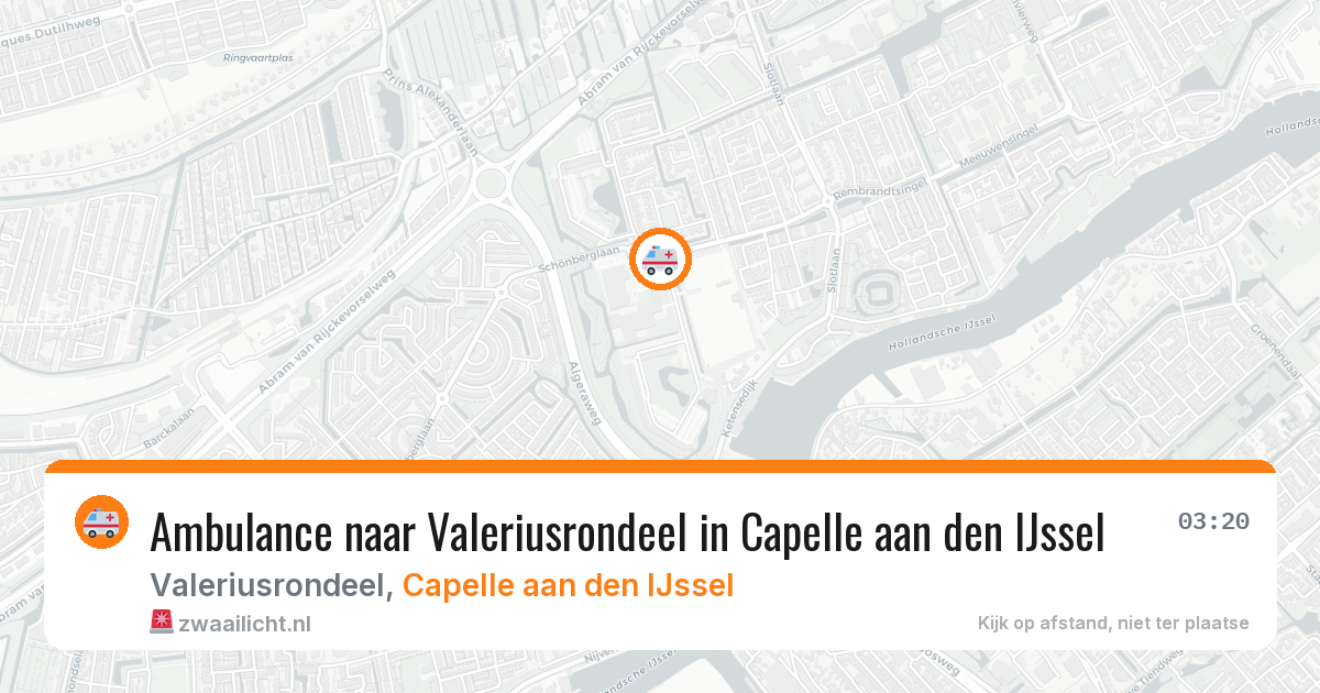 Ambulance naar Valeriusrondeel in Capelle aan den IJssel — 13 apr 2026