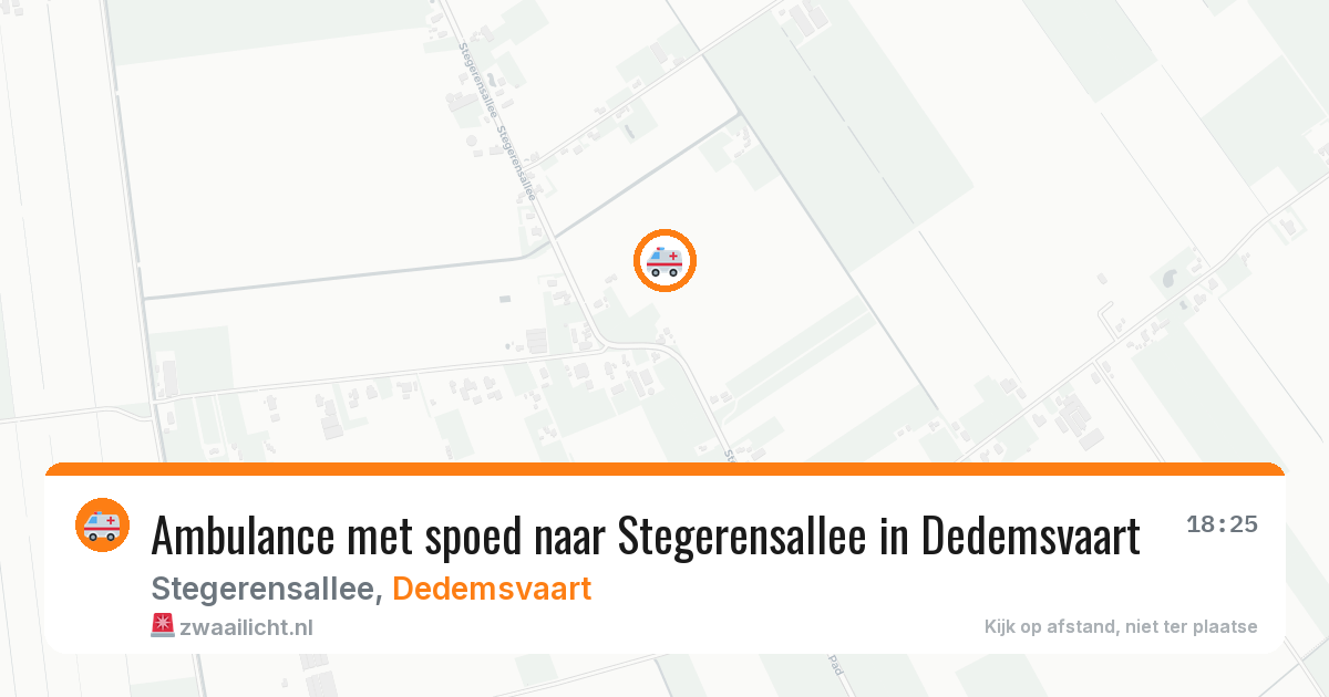 Ambulance met spoed naar Stegerensallee in Dedemsvaart — 3 mei 2026