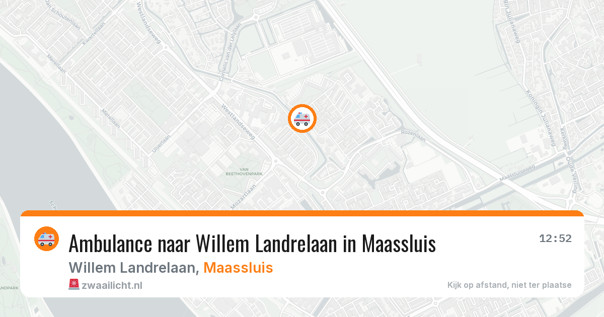Ambulance naar Willem Landrelaan in Maassluis — 31 jul 2026