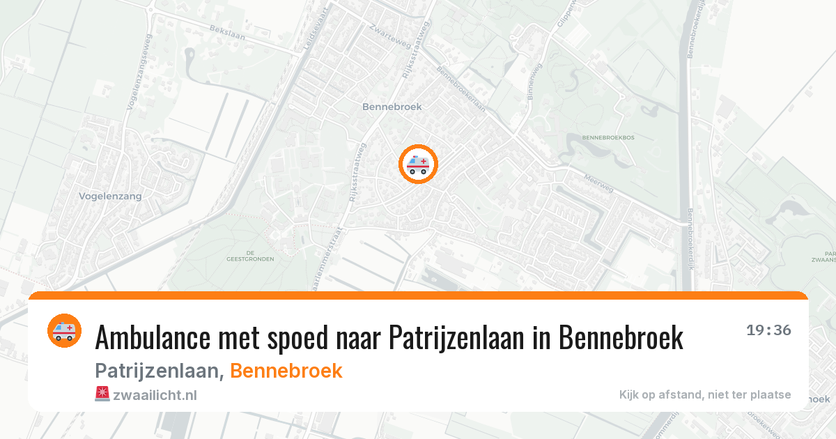 Ambulance met spoed naar Patrijzenlaan in Bennebroek — 26 feb 2026