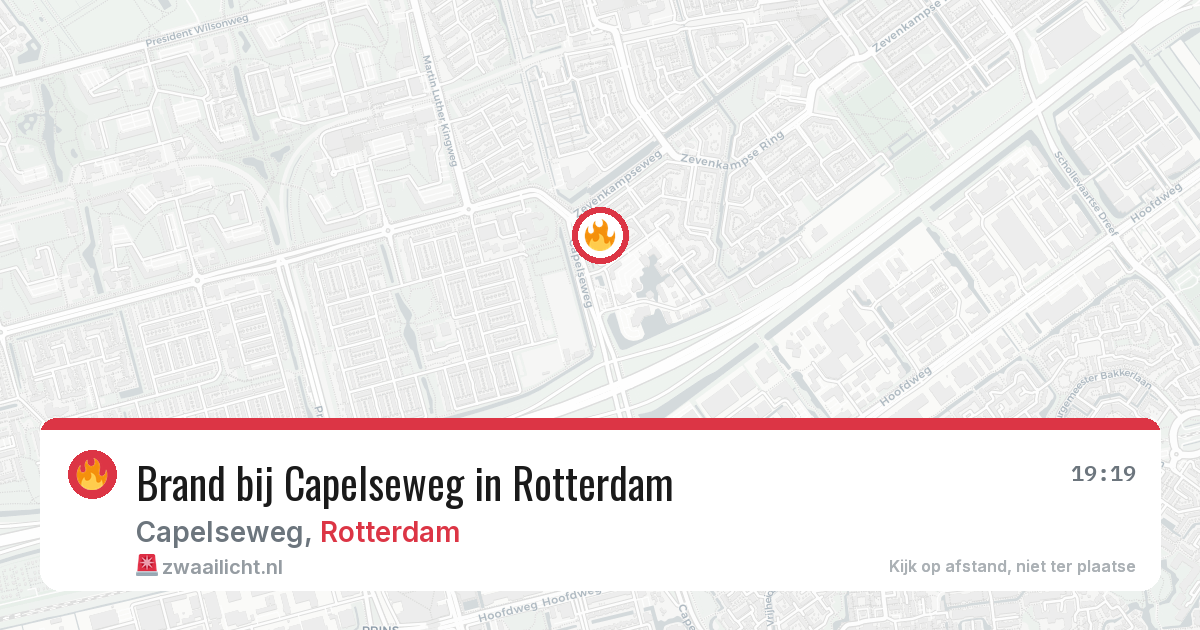 Brand bij Capelseweg in Rotterdam — 6 mei 2026