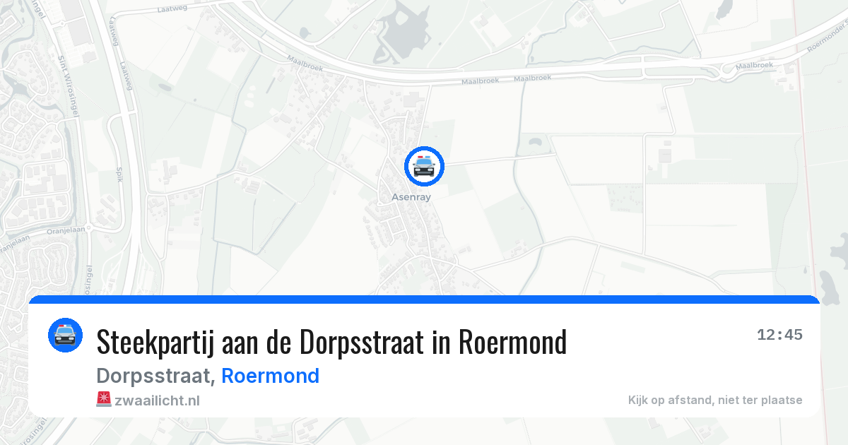 Steekpartij aan de Dorpsstraat in Roermond — 10 mei 2026