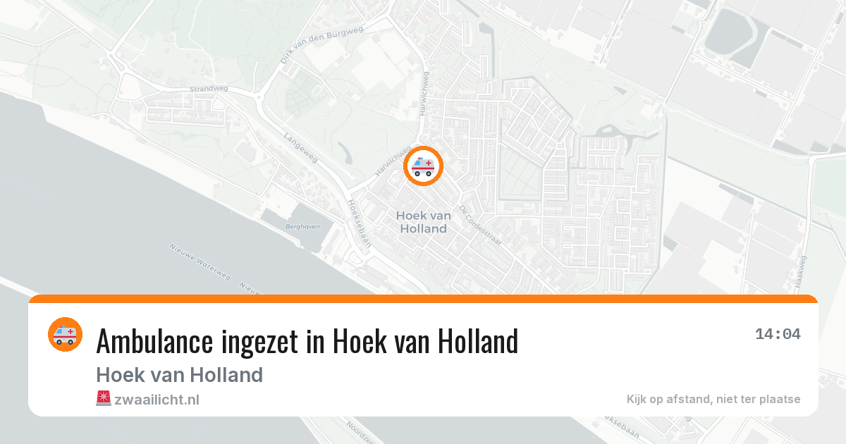 Ambulance ingezet in Hoek van Holland — 30 jun 2026