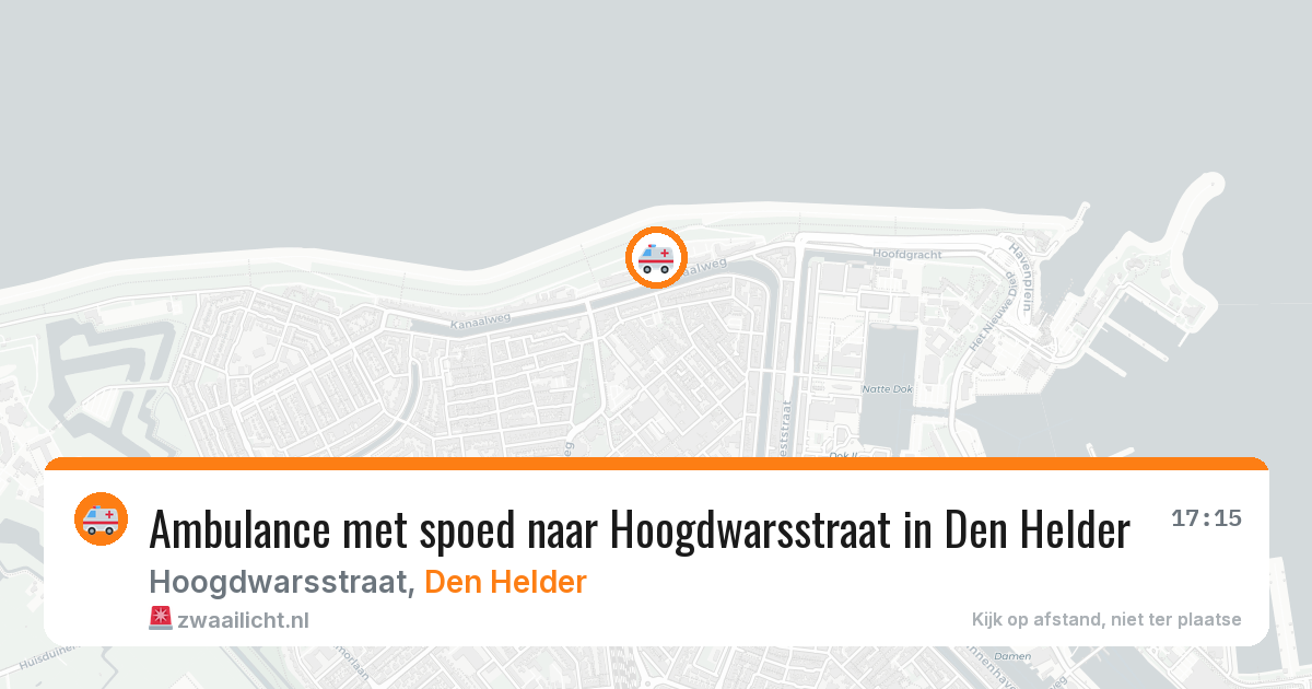 Ambulance met spoed naar Hoogdwarsstraat in Den Helder — 8 feb 2026