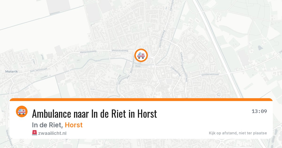 Ambulance naar In de Riet in Horst — 11 jul 2026