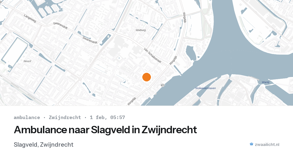 Ambulance naar Slagveld in Zwijndrecht — 1 feb 2026