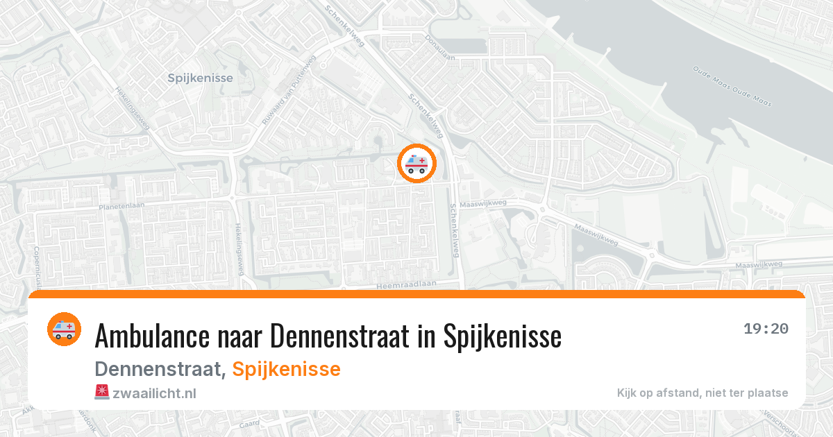 Ambulance naar Dennenstraat in Spijkenisse — 3 aug 2026