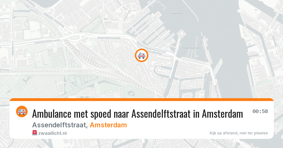 Ambulance met spoed naar Assendelftstraat in Amsterdam — 6 mei 2026