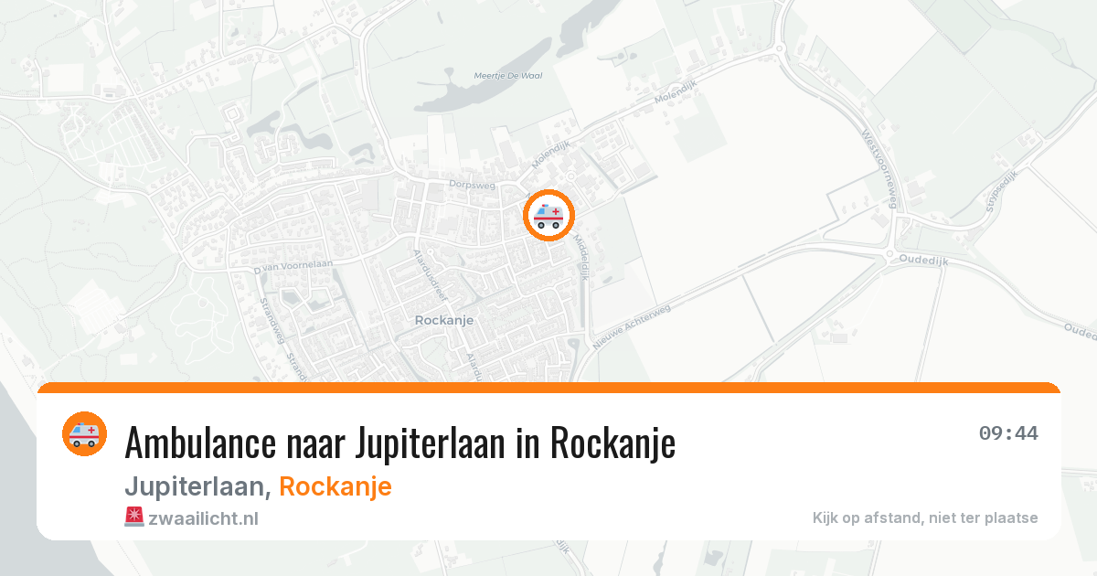 Ambulance naar Jupiterlaan in Rockanje — 18 jul 2026