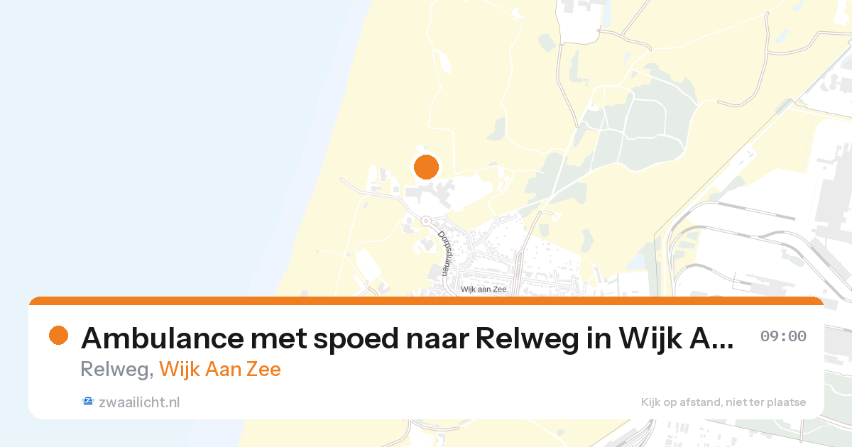 Ambulance met spoed naar Relweg in Wijk Aan Zee — 26 aug 2026