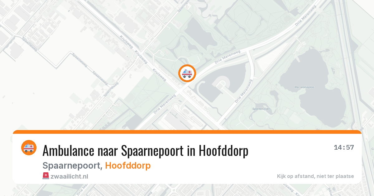 Ambulance naar Spaarnepoort in Hoofddorp — 26 jun 2026