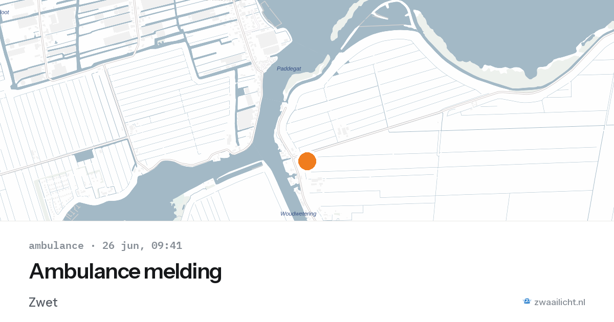 Ambulance melding — 26 jun 2026