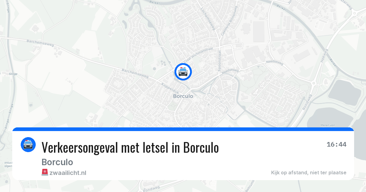 Verkeersongeval met letsel in Borculo — 14 jun 2026