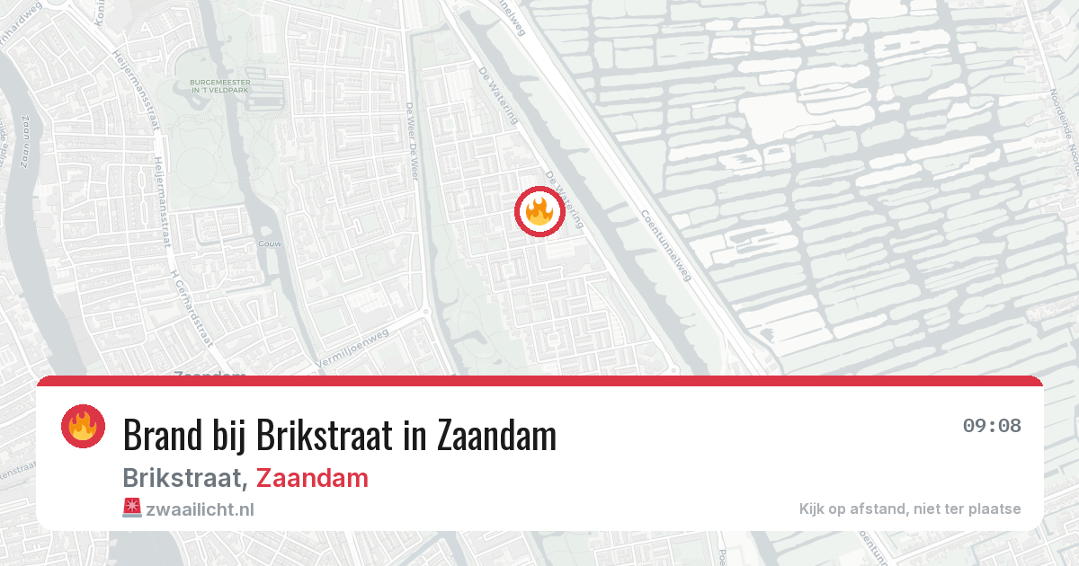 Brand bij Brikstraat in Zaandam — 4 jun 2026