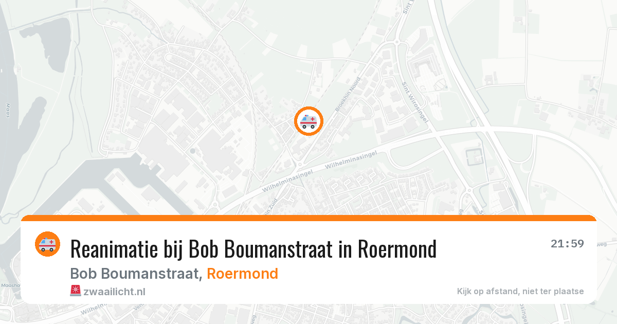 Reanimatie bij Bob Boumanstraat in Roermond — 4 mrt 2026