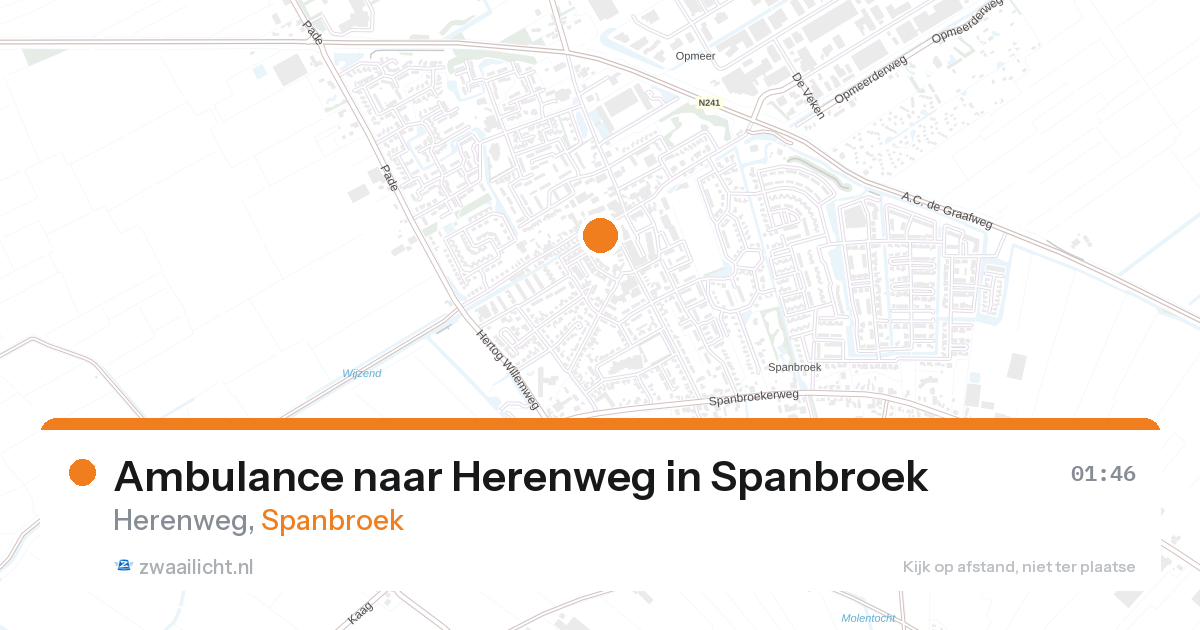 Ambulance naar Herenweg in Spanbroek — 1 feb 2026