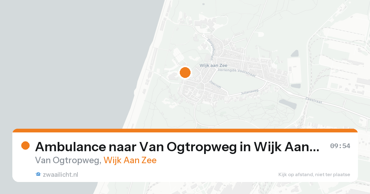 Ambulance naar Van Ogtropweg in Wijk Aan Zee — 15 aug 2026