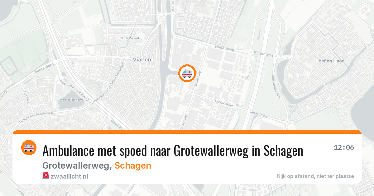 Ambulance met spoed naar Grotewallerweg in Schagen — 25 jan 2026