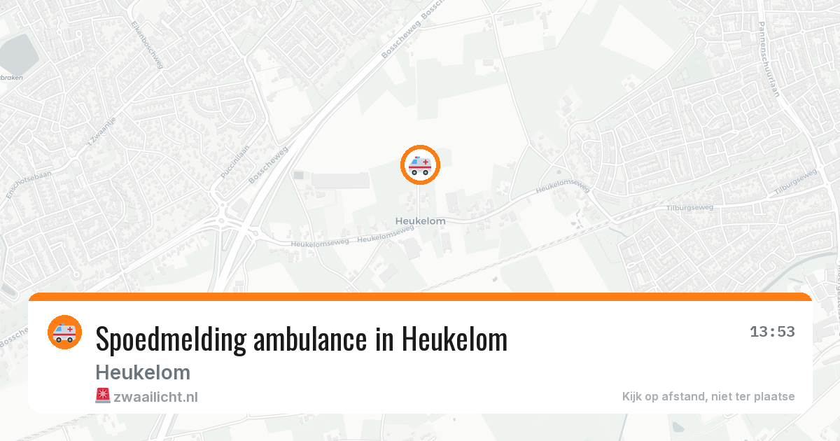 Spoedmelding ambulance in Heukelom — 15 jul 2026