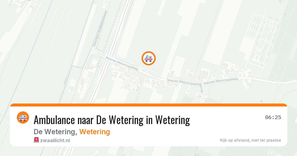 Ambulance naar De Wetering in Wetering — 18 mrt 2026