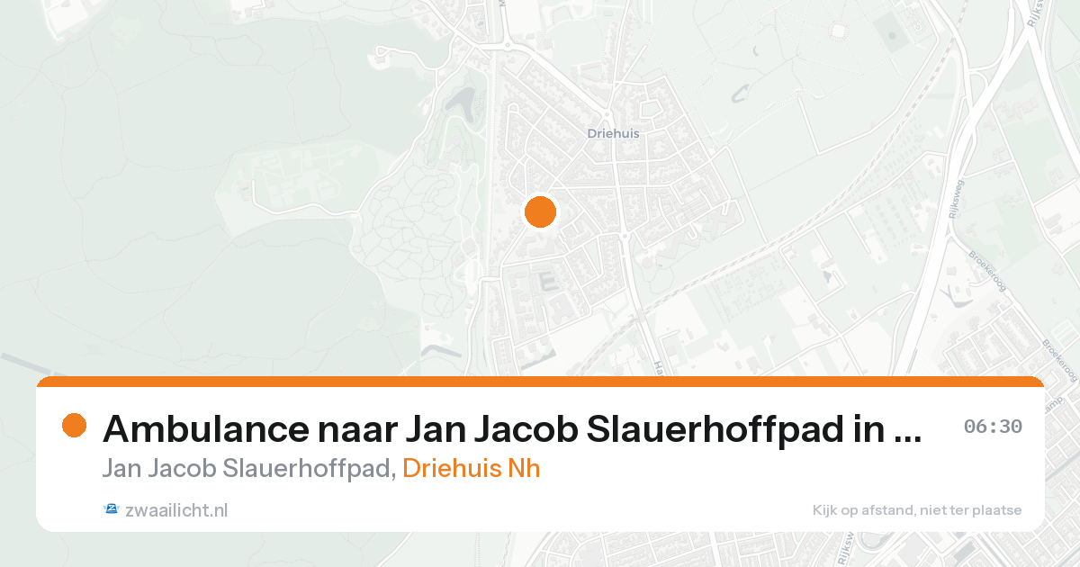 Ambulance naar Jan Jacob Slauerhoffpad in Driehuis Nh — 5 jun 2026