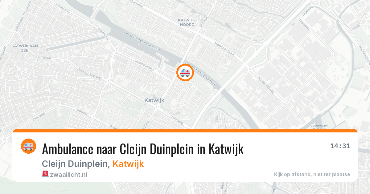 Ambulance naar Cleijn Duinplein in Katwijk — 26 jun 2026