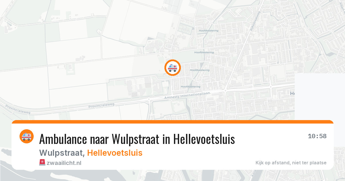 Ambulance naar Wulpstraat in Hellevoetsluis — 9 feb 2026