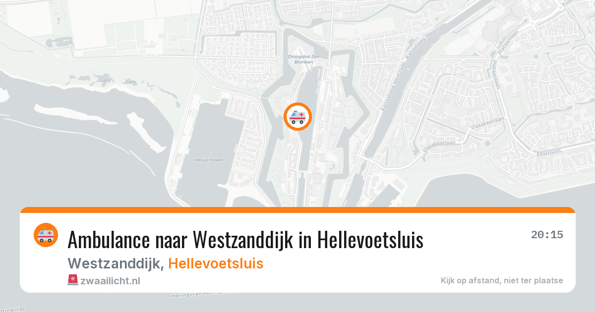Ambulance naar Westzanddijk in Hellevoetsluis — 7 mei 2026