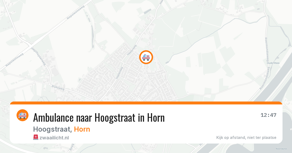 Ambulance naar Hoogstraat in Horn — 11 aug 2026