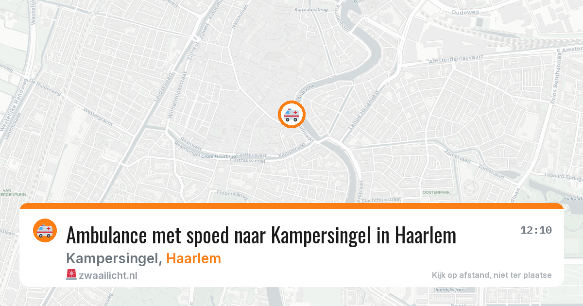 Ambulance met spoed naar Kampersingel in Haarlem — 2 jun 2026