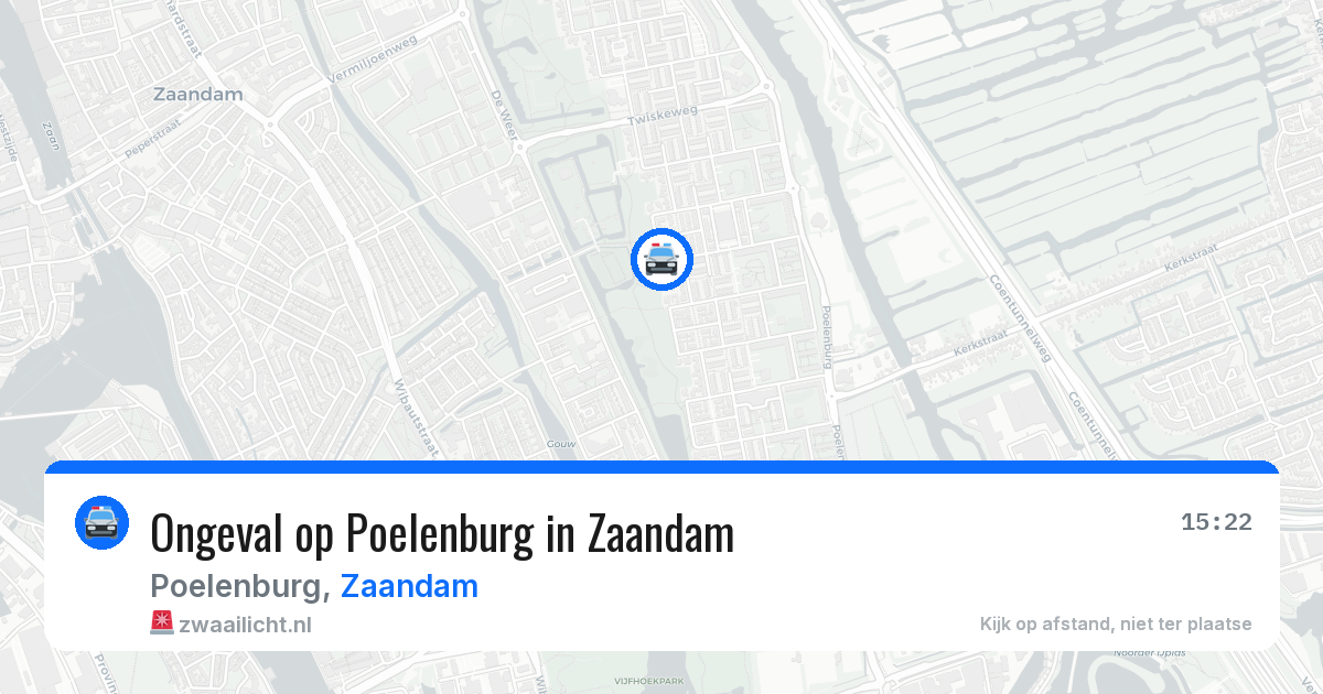 Ongeval op Poelenburg in Zaandam — 5 jun 2026