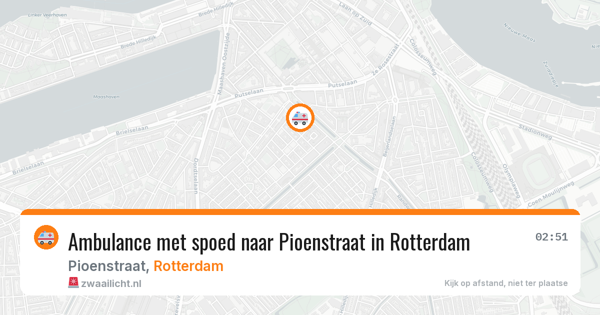 Ambulance met spoed naar Pioenstraat in Rotterdam — 18 jun 2026
