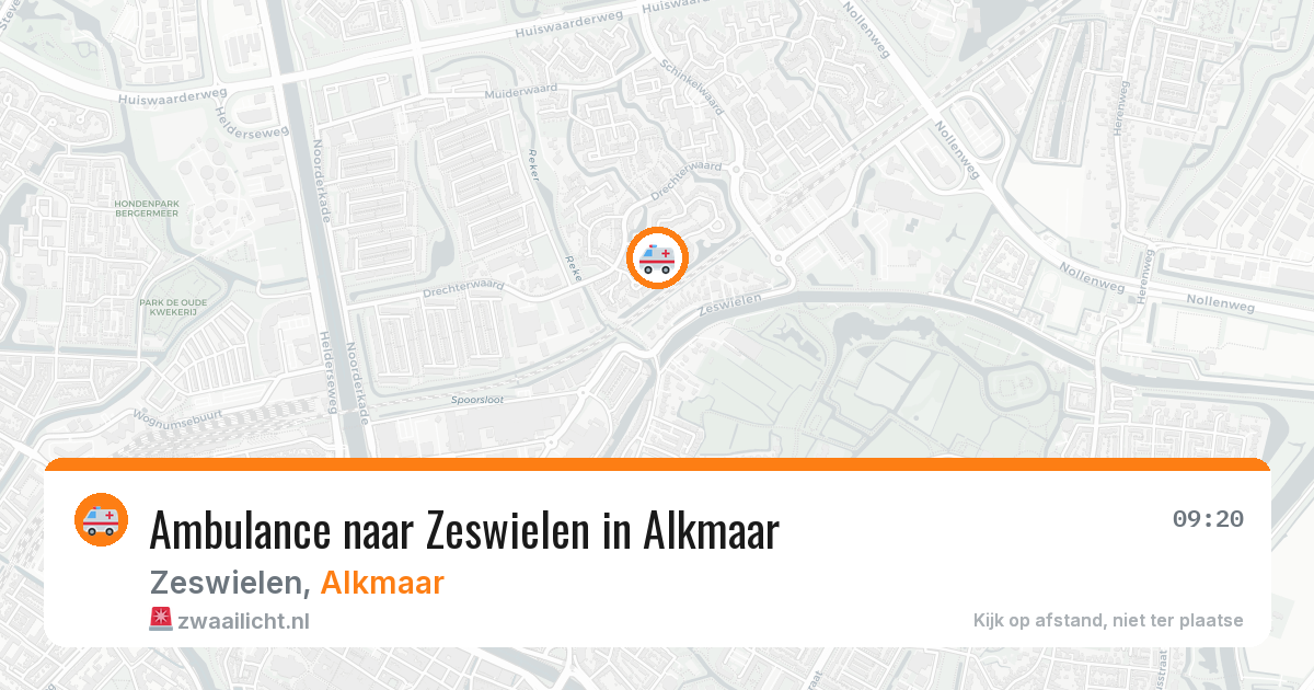 Ambulance naar Zeswielen in Alkmaar — 14 jun 2026