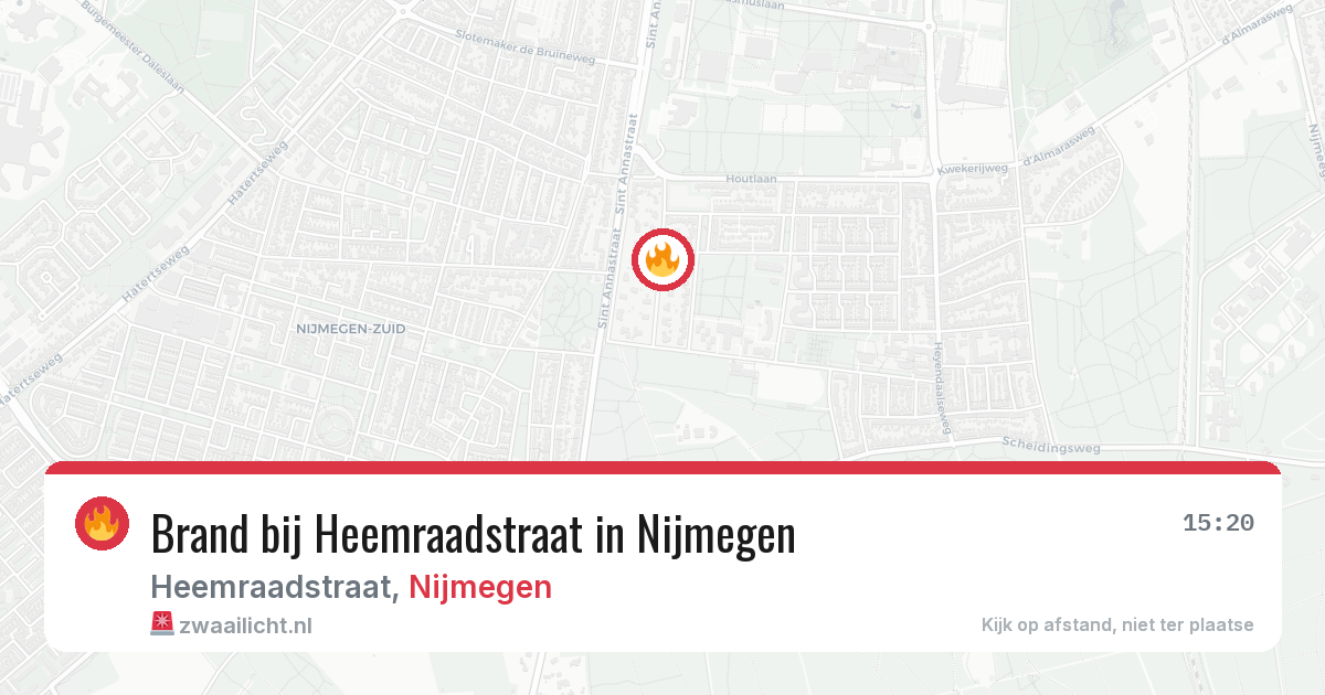Brand bij Heemraadstraat in Nijmegen — 2 jul 2026