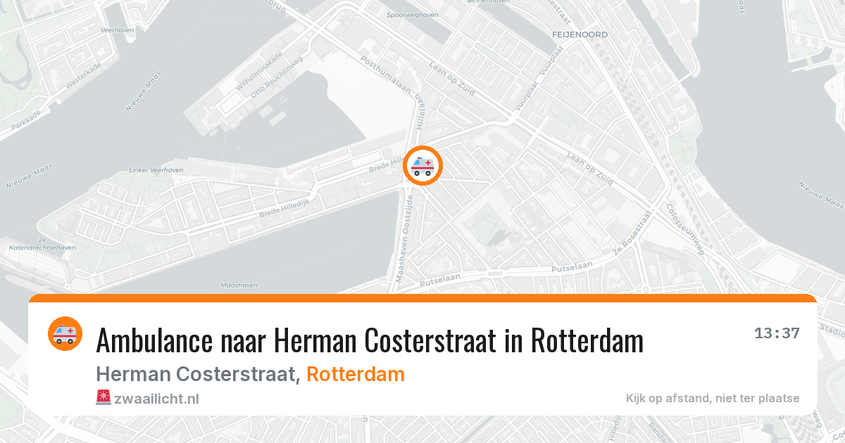 Ambulance naar Herman Costerstraat in Rotterdam — 5 mei 2026